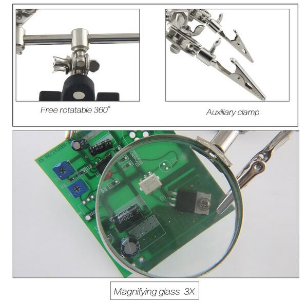 BEST-BST-168Z-Magnifying-Glass-With-Clips-Magnifier-Welding-Rework-Repair-Hand-Tools-1363180