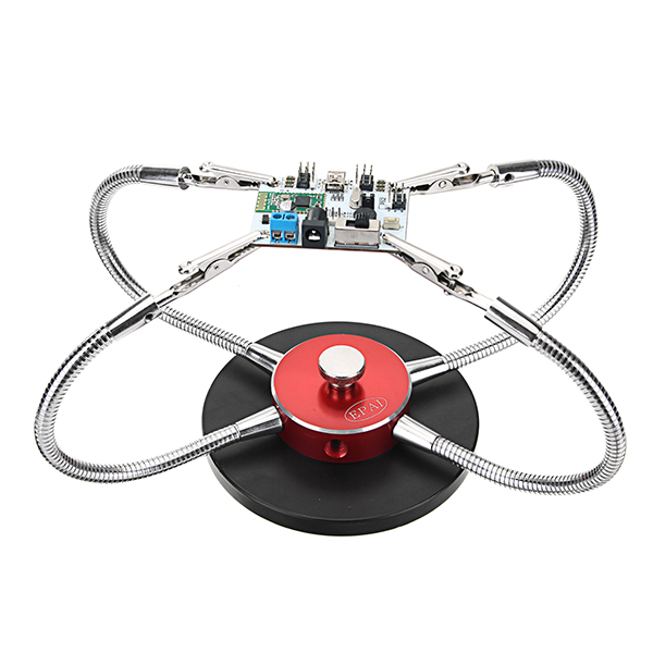 Full-Aluminum-Alloy-4-Arms-Soldering-Station-CNC-Base-PCB-Fixture-Universal-Strange-Third-Hand-Weldi-1238765