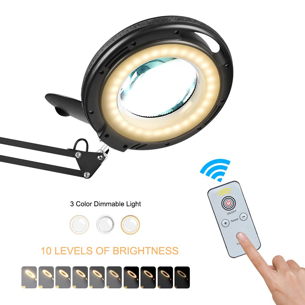 NEWACALOX-5X-Magnifier-Wireless-Remote-Control-LED-Lamp-3-Adjustable-Lights-Color-for-Reading-Crafts-1724683