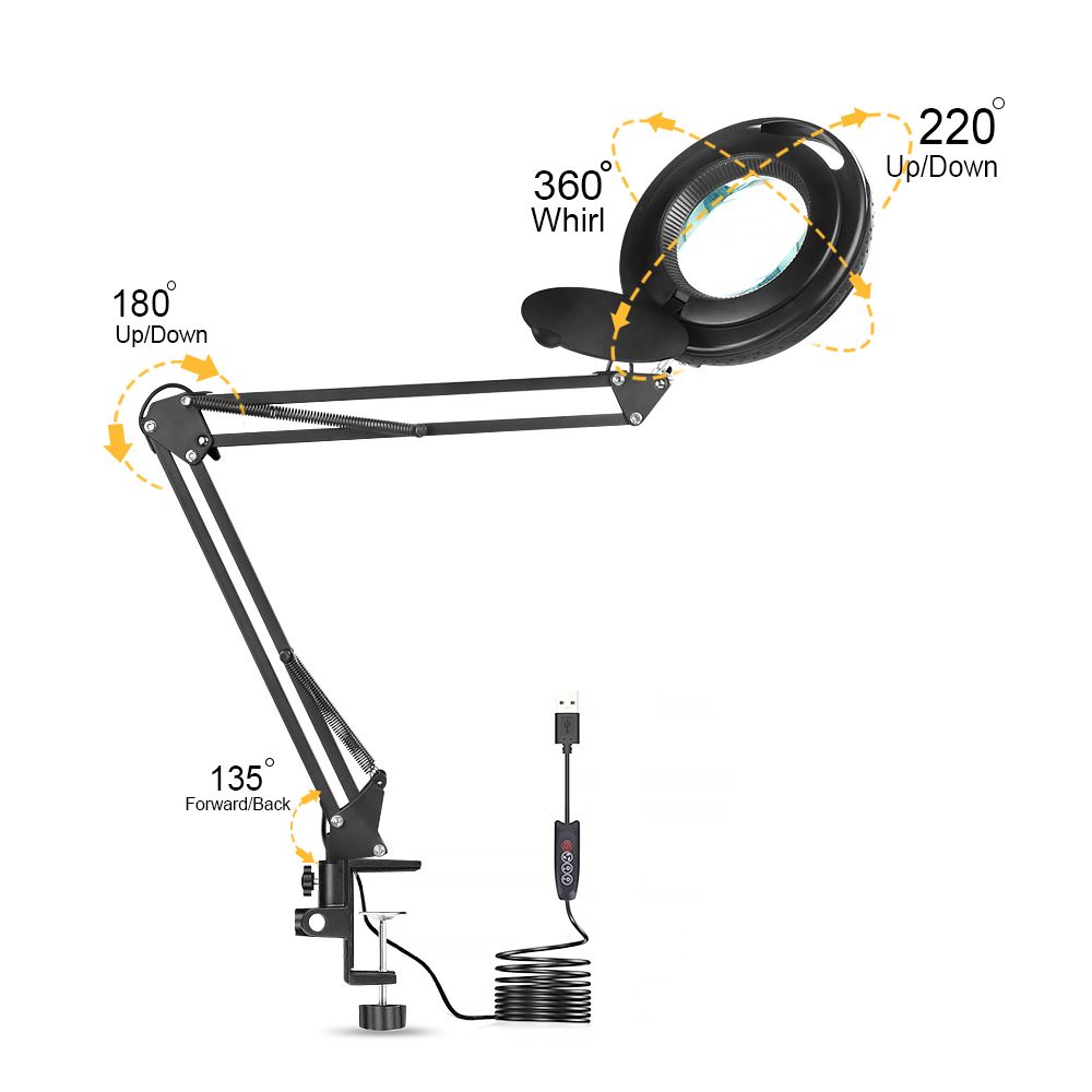 NEWACALOX-5X-Magnifier-Wireless-Remote-Control-LED-Lamp-3-Adjustable-Lights-Color-for-Reading-Crafts-1724683