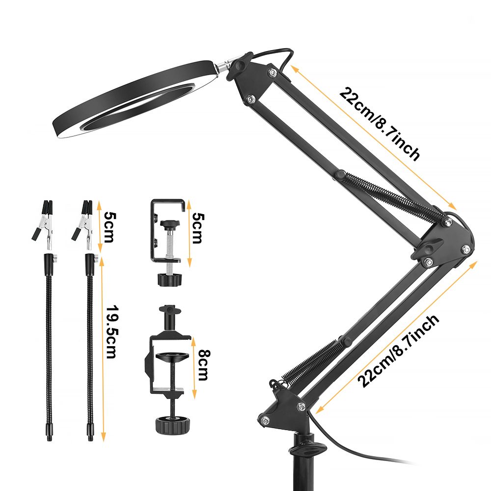 NEWACALOX-LED-5X-Magnifier-USB-Lamp-Table-Clamp-Soldering-Helping-Third-Hand-Soldering-Station-2Pcs--1759291