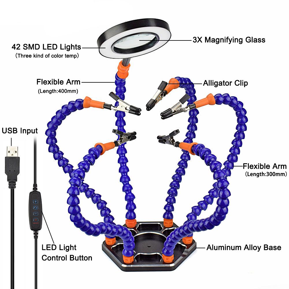 NEWACALOX-Soldering-PCB-Holder-Tool-Six-Arms-Helping-Hands-Third-Hand-Crafts-Repair-Helping-Welding--1676119