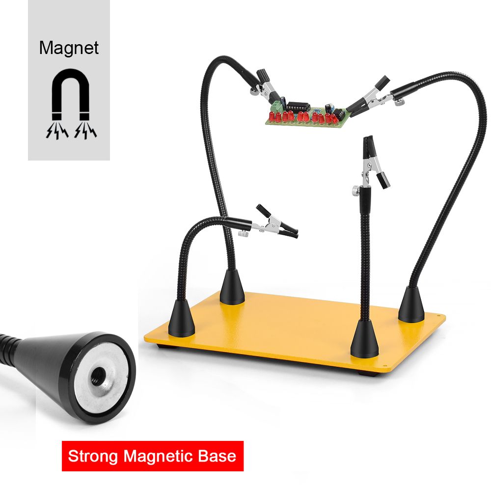 NEWACALOX-Strong-Magnetic-Flexible-Arm-Third-Helping-Hand-PCB-Circuit-Board-Fixture-Stand-Soldering--1750335