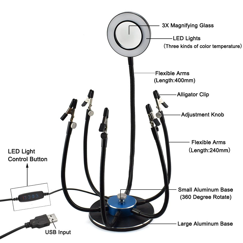NEWACALOX-USB-LED-Lights-PCB-Fixture-Soldering-Iron-Holder-3X-Magnifying-Glass-Soldering-Station-Thi-1418181