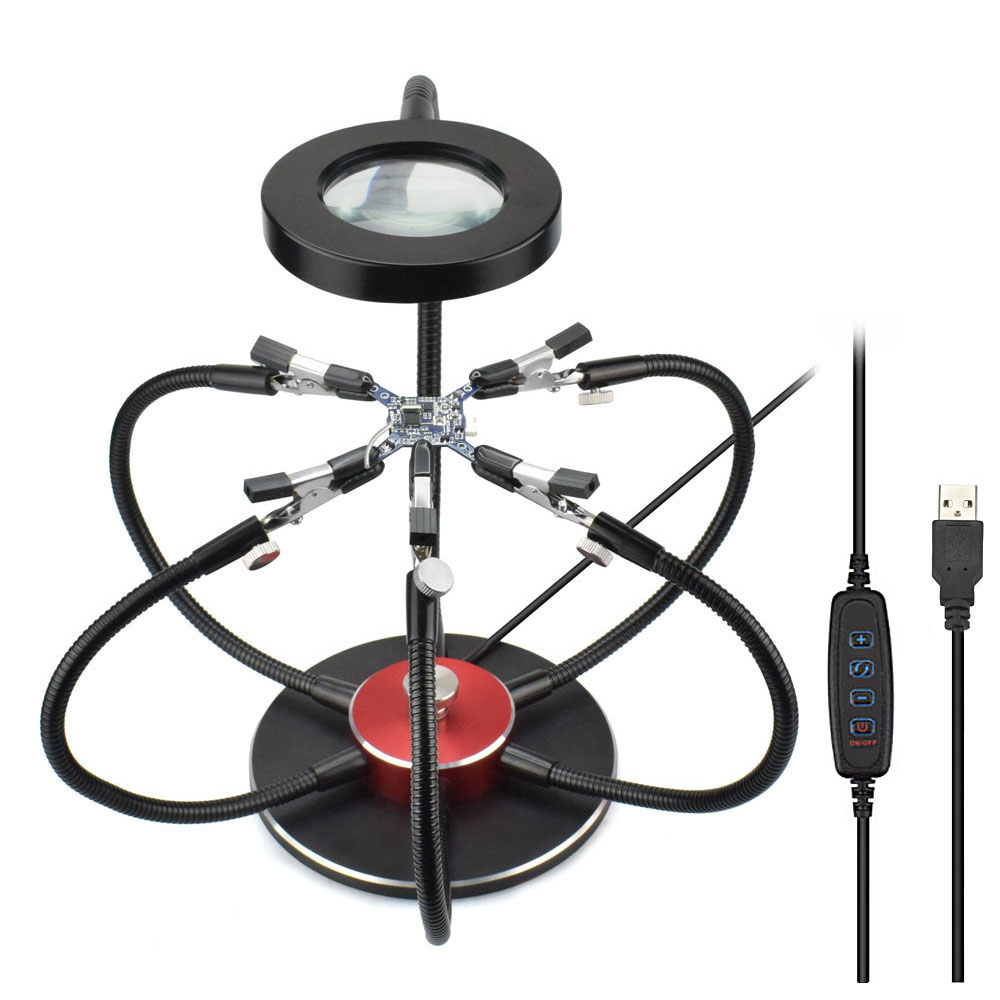 NEWACALOX-USB-LED-Lights-PCB-Fixture-Soldering-Iron-Holder-3X-Magnifying-Glass-Soldering-Station-Thi-1418181