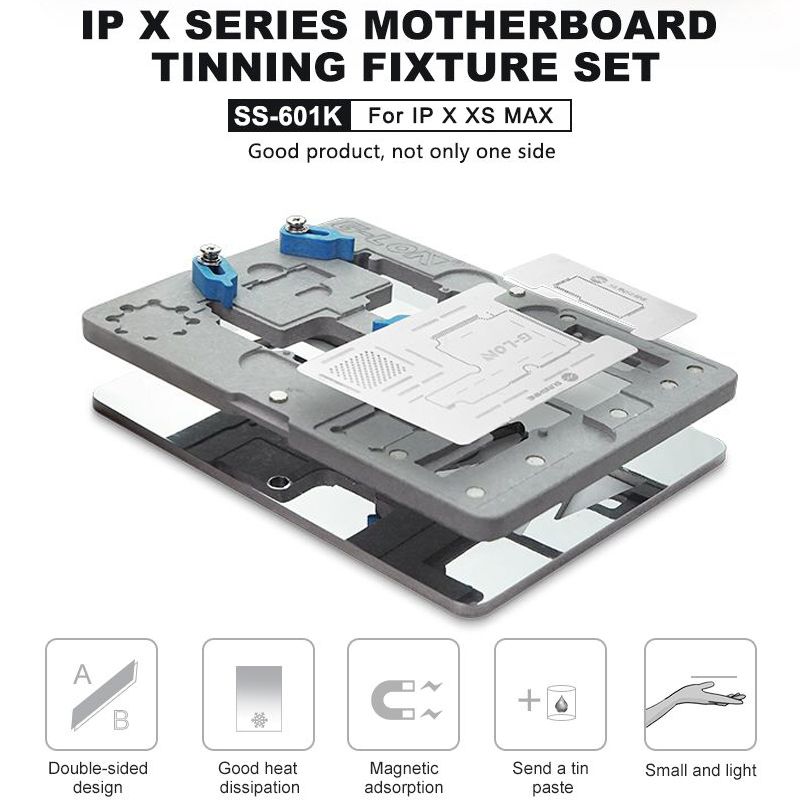 SS-601K-Duble-sided-Magnetic-Fixed-Motherboard-Tinning-PCB-Fixture-Set-for-iphone-X-XS-MAX-Motherboa-1617121