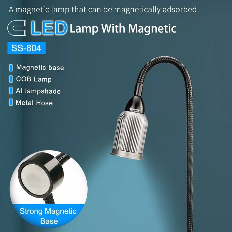 SS-804-Magnetic-LED-Desk-Lamp-Magnet-Base-COB-Wick-Lamp-Aluminum-Lampshade-Universal-Magnetically-Ad-1616651