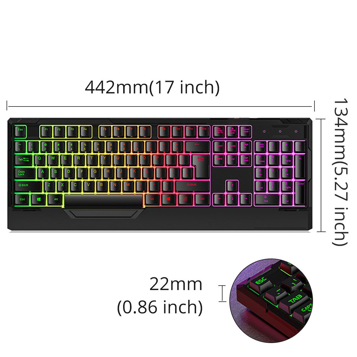 104-Key-Wired-Mechanical-Gaming-Keyboard-with-Hand-Rest-RGB-Backlight-Frosted-Keycap-Waterproof-USB--1758468