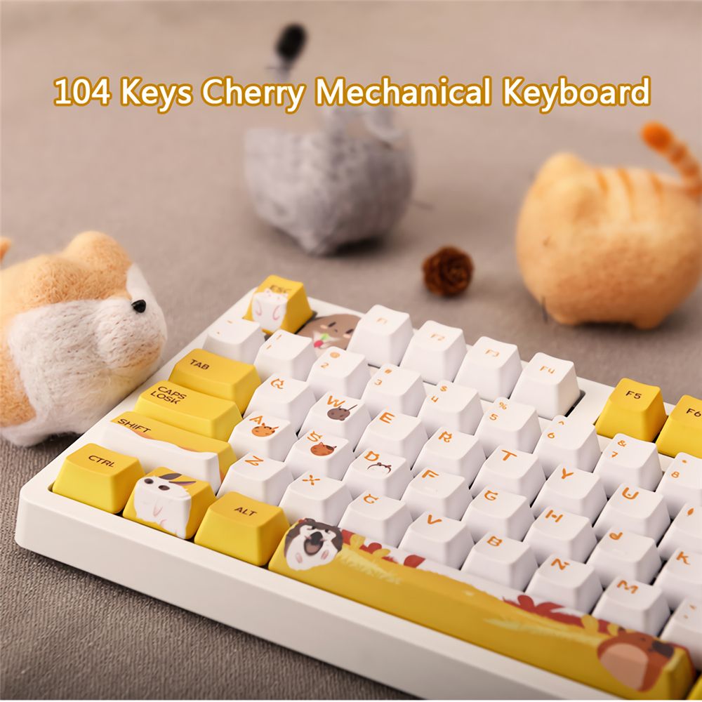 AJAZZ-104-Keys-Wired-Mechanical-Keyboard-Cute-Animals-Pattern-Cherry-Switch-OEM-Profile-PBT-Keycaps--1711847