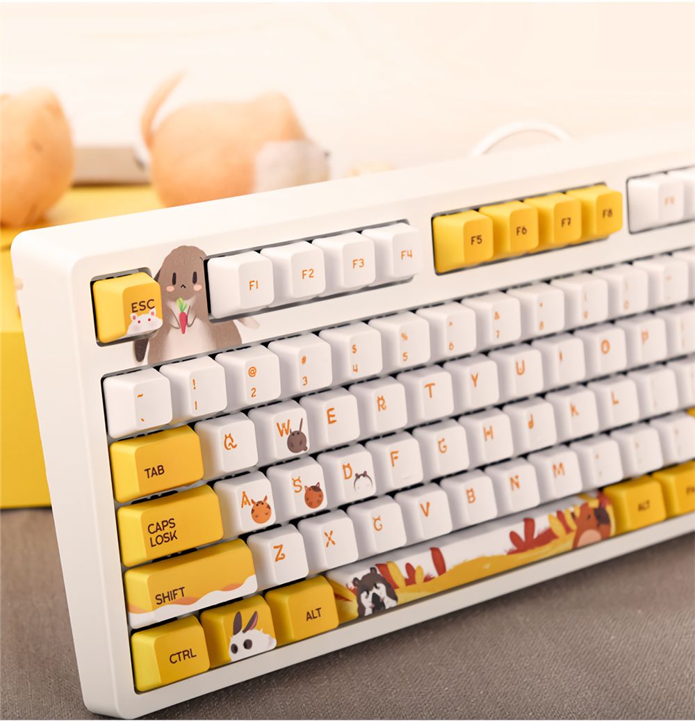AJAZZ-104-Keys-Wired-Mechanical-Keyboard-Cute-Animals-Pattern-Cherry-Switch-OEM-Profile-PBT-Keycaps--1711847