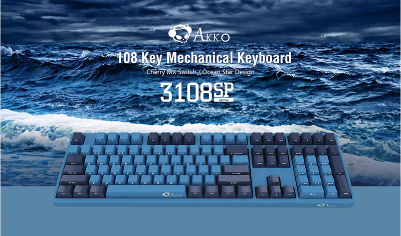 AKKO-3108SP-Ocean-Star-Mechanical-Keyboard-108-Keys-NKRO-Side-Printed-Wired-PBT-Keycaps-Cherry-MX-Sw-1552732
