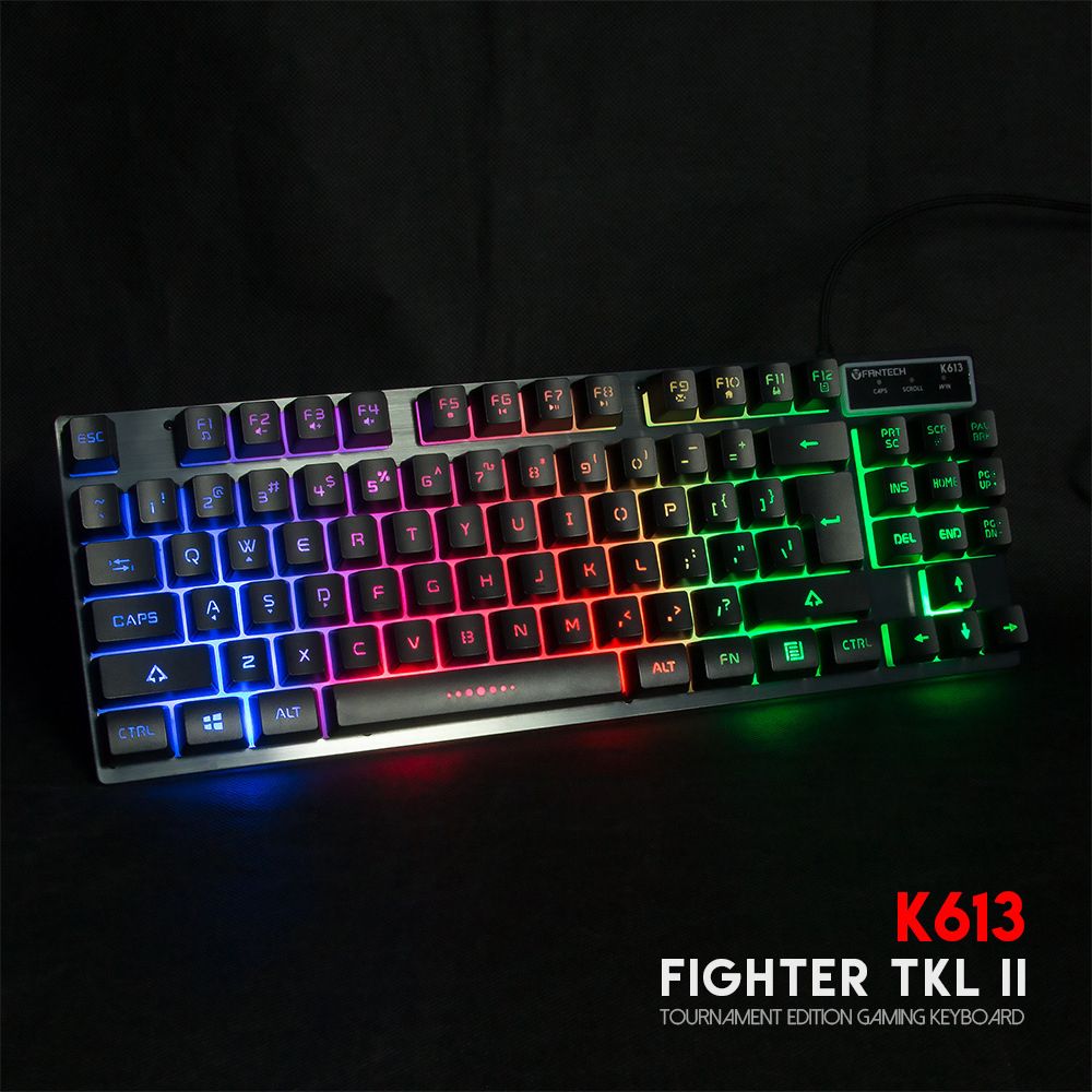 FANTECH-K613-87-Keys-Wired-Gaming-Keyboard-Floating-keys-19-Keys-Anti-ghosting-USB-Gaming-Keyboard-f-1751243
