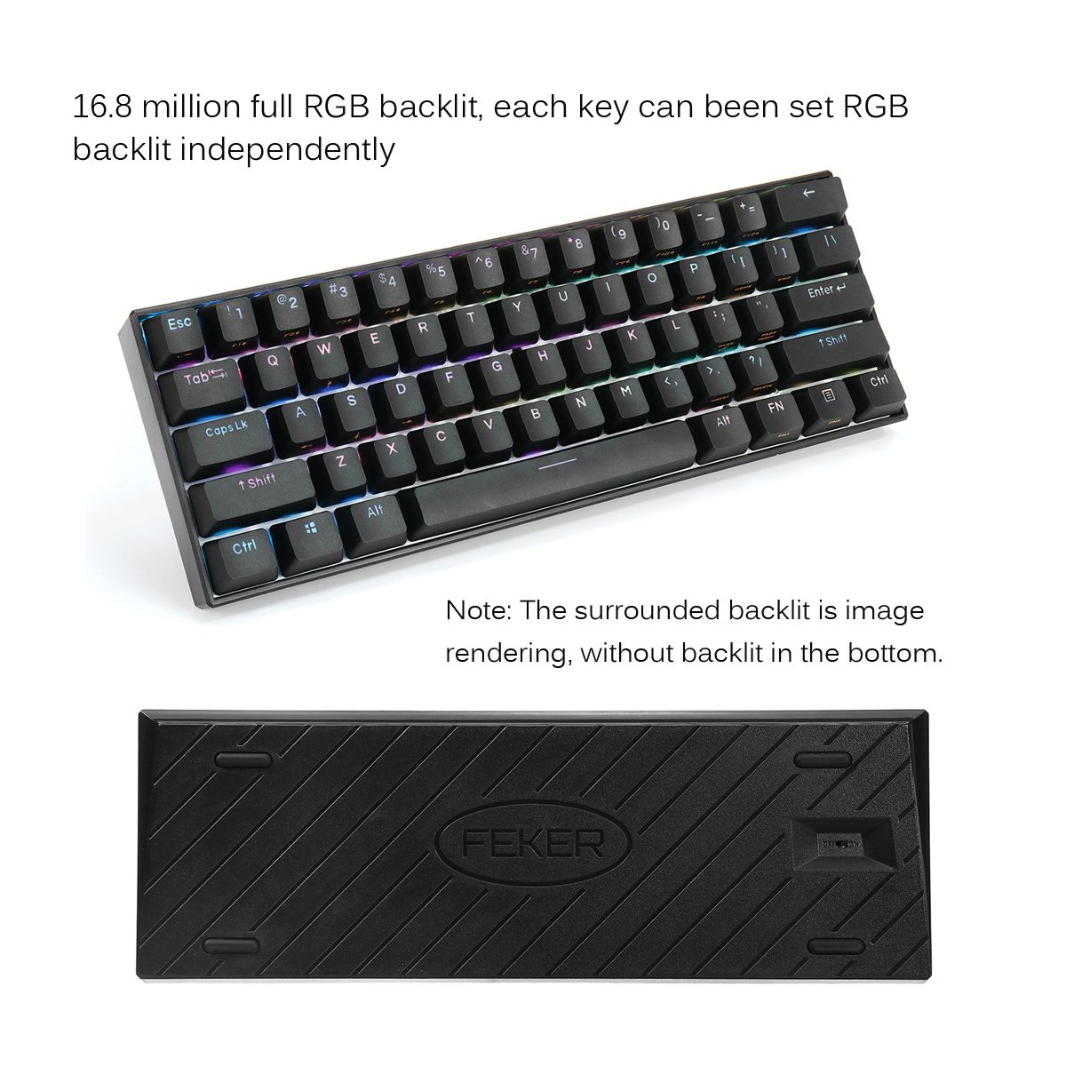 FEKER-61-Keys-Mechanical-Gaming-Keyboard-60-NKRO-bluetooth-50-Type-C-Gateron-Switch-PBT-Double-Shot--1619822