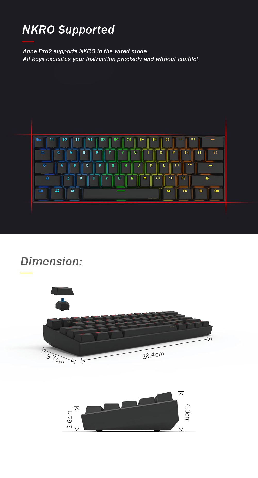 Kailh-BOX-Switch-Anne-Pro-2-61-Keys-Mechanical-Gaming-Keyboard-60-NKRO-bluetooth-40-Type-C-RGB-Keybo-1337351