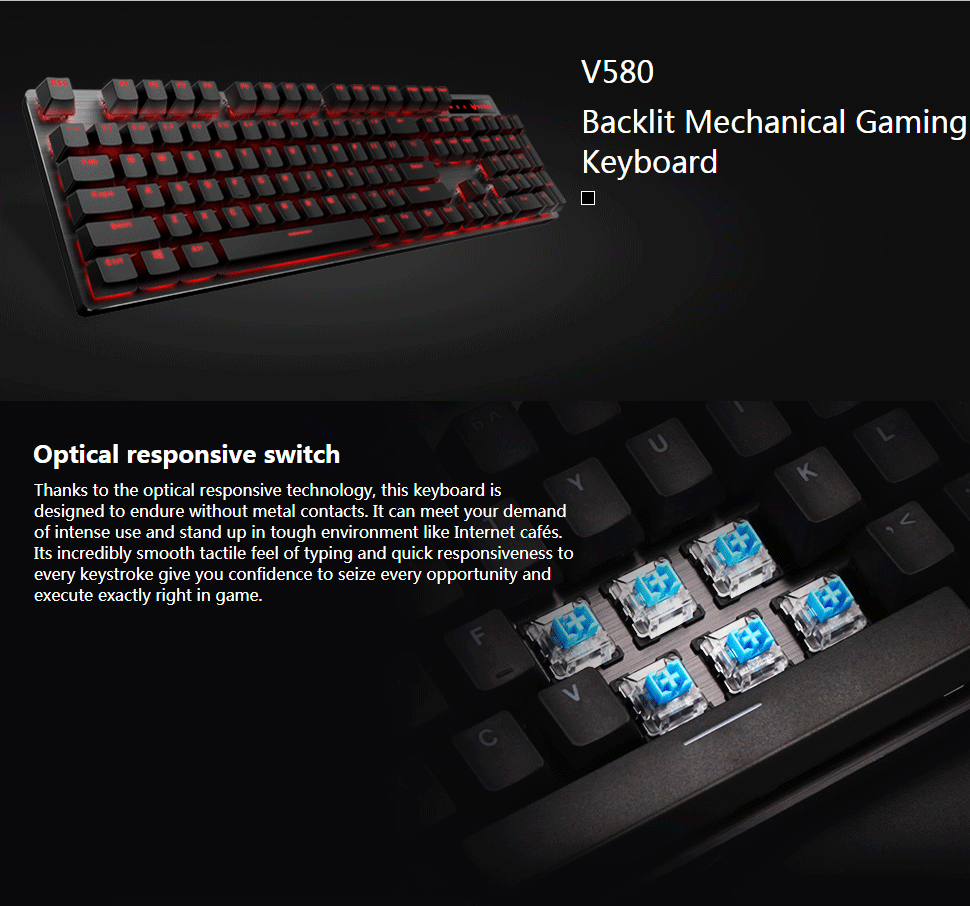 Rapoo-V580-104-Key-USB-Wired-Optical-Switch-Red-Light-Mechanical-Gaming-Keyboard-1475749
