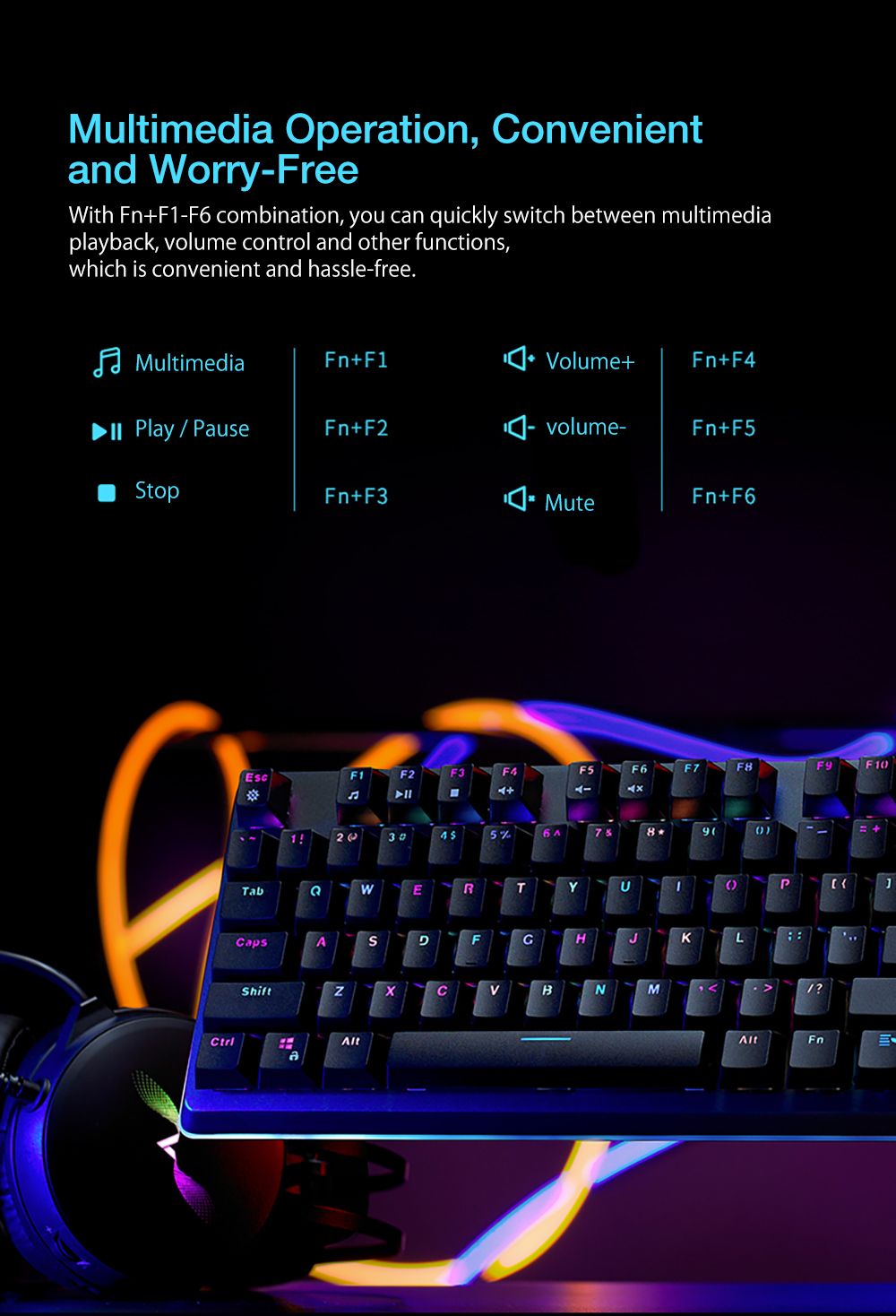 Rapoo-V800RGB-104-Keys-Wired-Mechanical-Keyboard-Metal-Base-Waterproof-Infrared-Silver-Switch-Sympho-1760707
