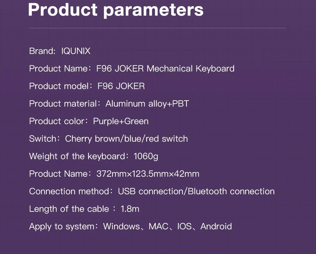 iQunix-F96-Joker-100-Keys-96-Layout-NKRO-USB-Wired-Cherry-MX-Switch-PBT-Keycaps-RGB-Mechanical-Gamin-1640345