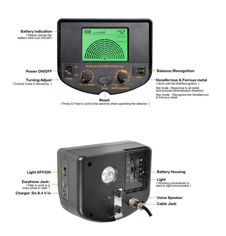 AR924M-LCD-Display-Underground-Metal-Detector-Gold-Digger-Treasure-Hunter-Depth-15m-Buzzer-1280963