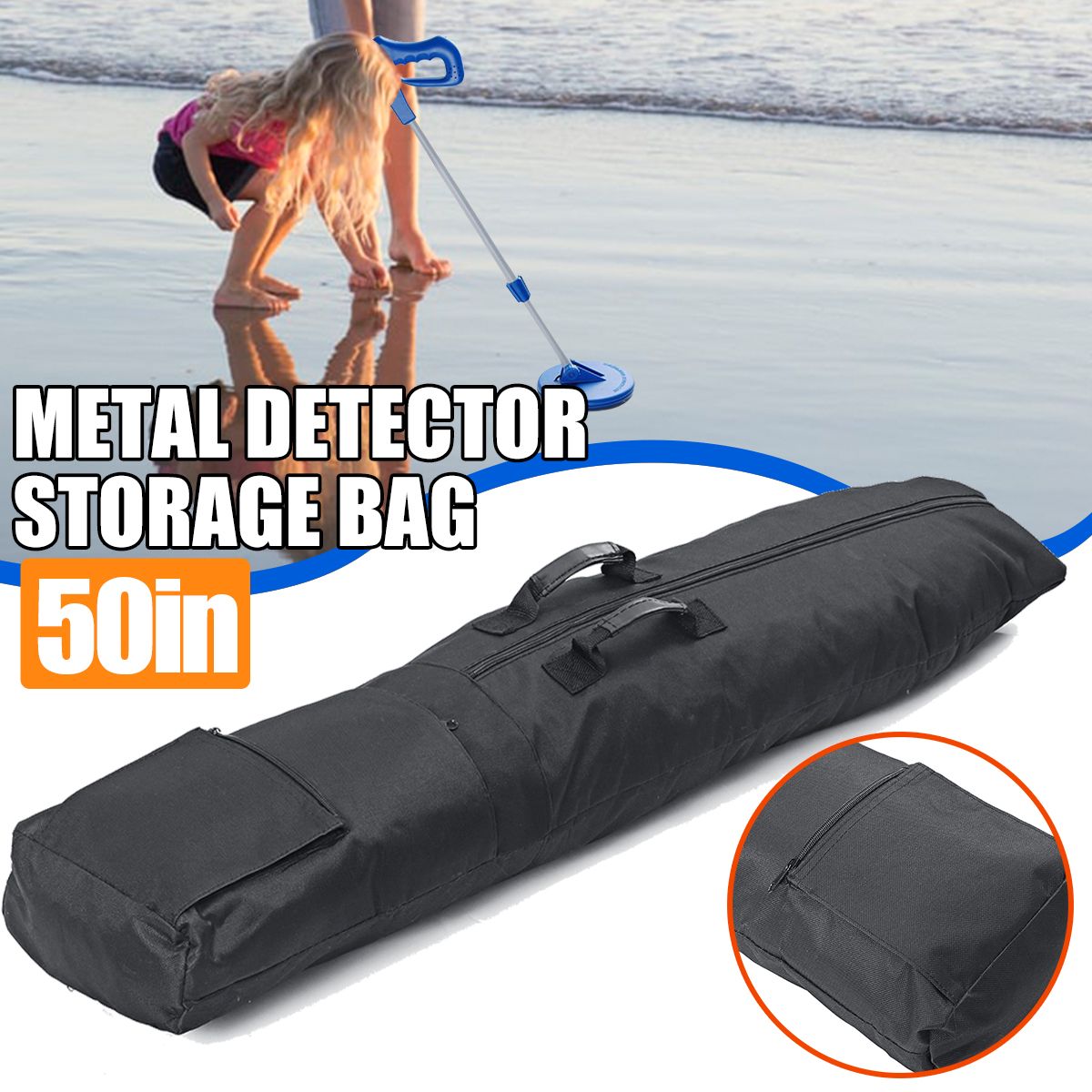 Metal-Detector-Backpack-Searching-Bag-Pouch-Hunter-Storage-Hand-Carry-Protector-1632099