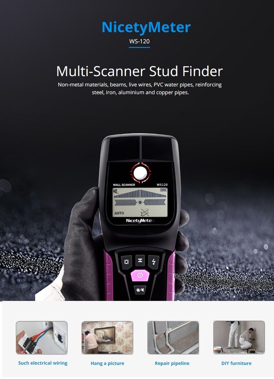 WS120-Multi-Scanner-Stud-Finder-AC-Wood-Cable-Wires-Depth-Tracker-Plumbing-Underground-Wall-Scanner--1722750