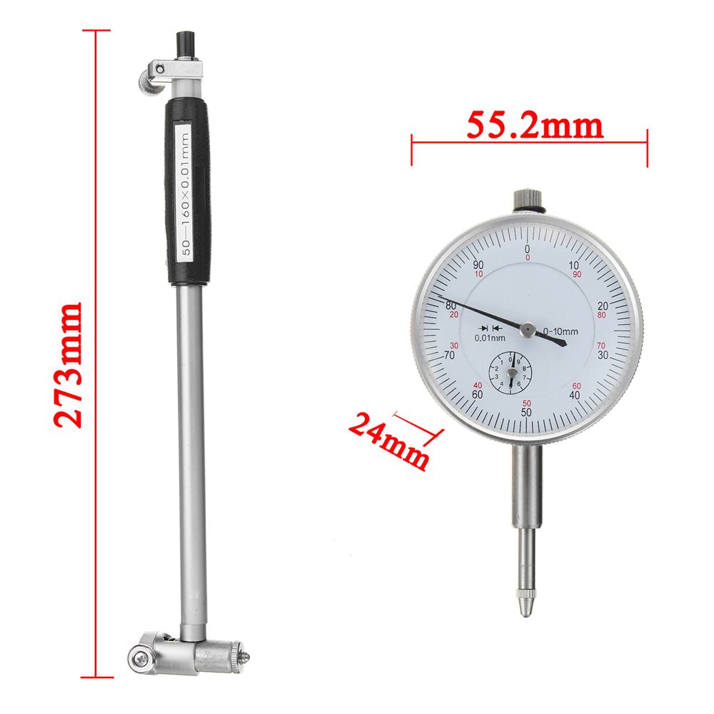 50-160mm001mm-Metric-Dial-Bore-Gauge-Cylinder-Internal-Small-Inside-Measuring-Probe-Gage-Test-Dial-I-1537892