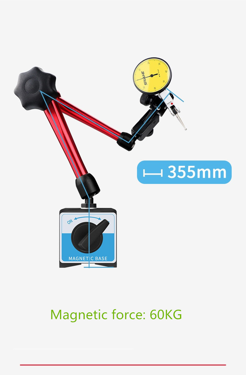 WCZ-1B6F6B-Universal-Magnetic-Base-Stand-360deg-Rotatable-Shaft-Dial-Indicator-Gauge-Calibration-Tab-1741732