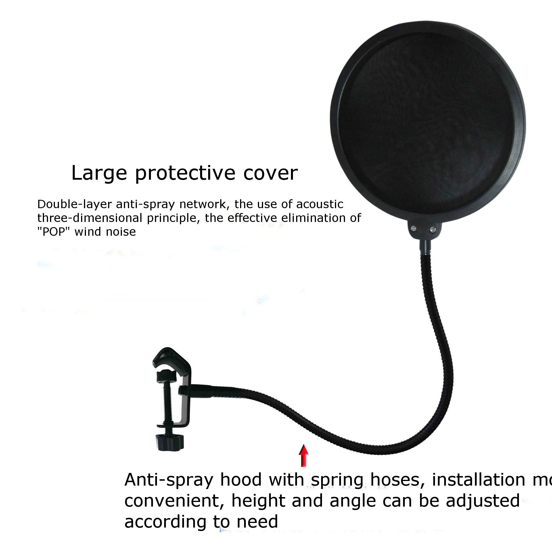 Double-Layer-Studio-Microphone-Mic-Pop-Filter-Wireless-Swivel-Mount-Circular-Shield-For-Recording-1176212