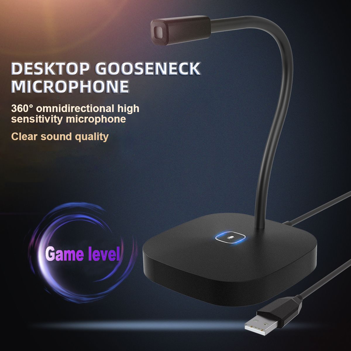 EINSKEY-G22-USB-Wired-Dual-condenser-Computer-Microphone-for-Broadcast-Live-Recording-Conference-Spe-1665018