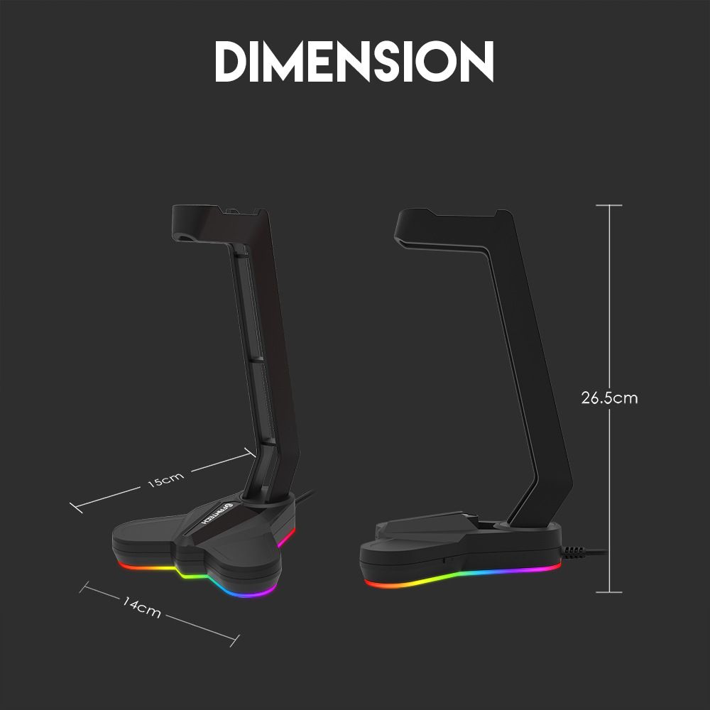 FANTECH-AC3001S-RGB-Light-emitting-Headphone-Stand-Headset-Hook-Holder-Display-Rack-Storage-Tools-An-1728047