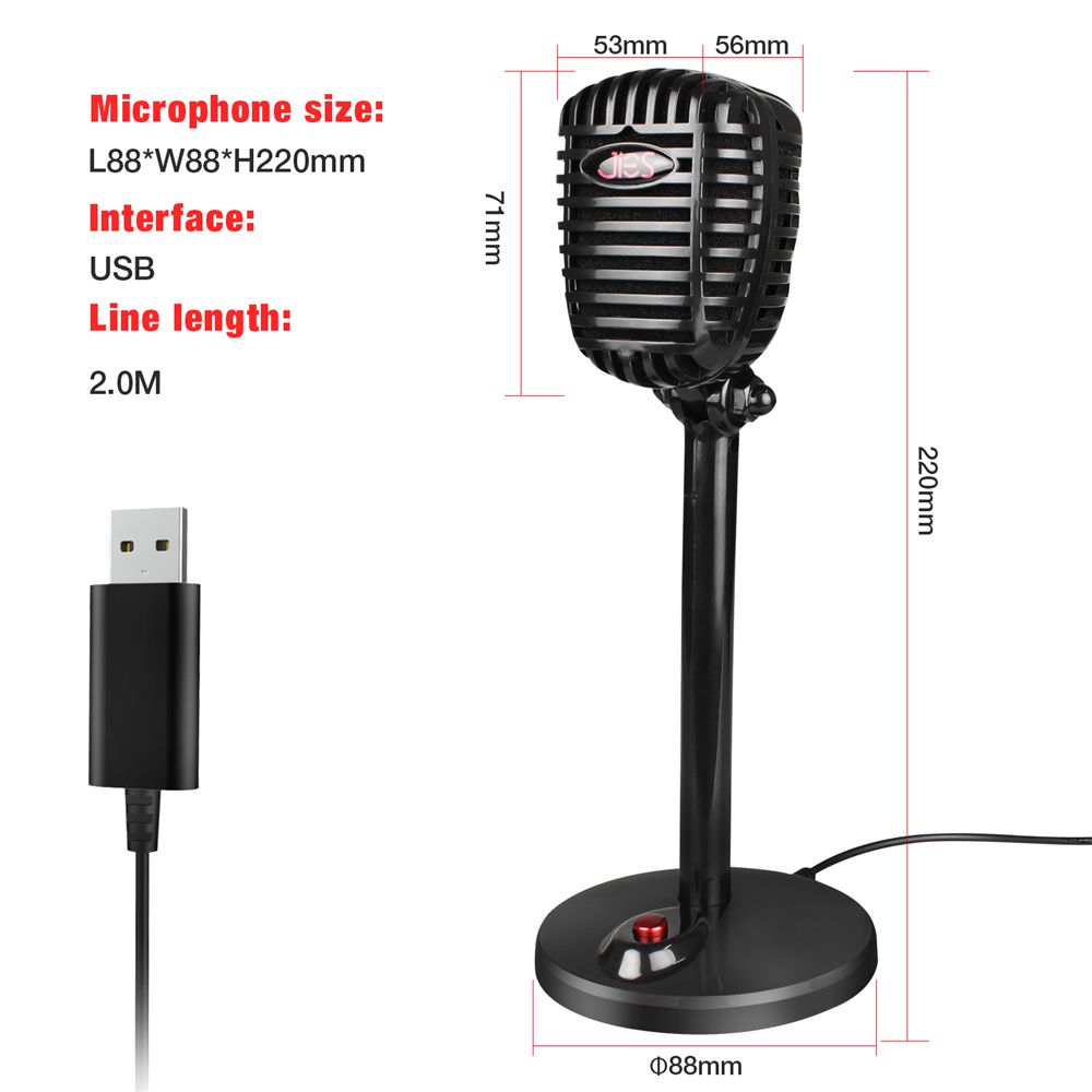 HXSJ-F13-Computer-Live-Microphone-360deg-Sound-Pickup-Adjustable-Angle-USB-interface-Voice-Video-Cha-1711734