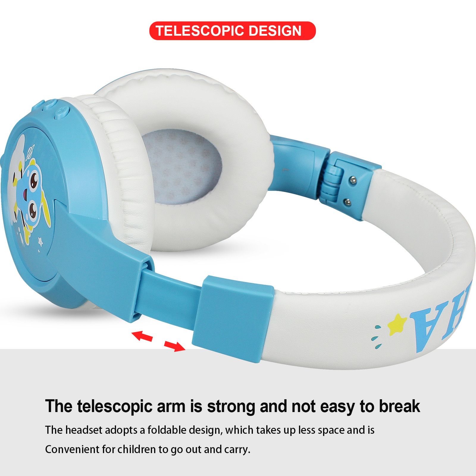 HXSJ-VT02-Wireless-Headphone-Children-Bluetooth-50-BluePink-TF-Card-Supported-Bulit-in-Microphone-He-1766652