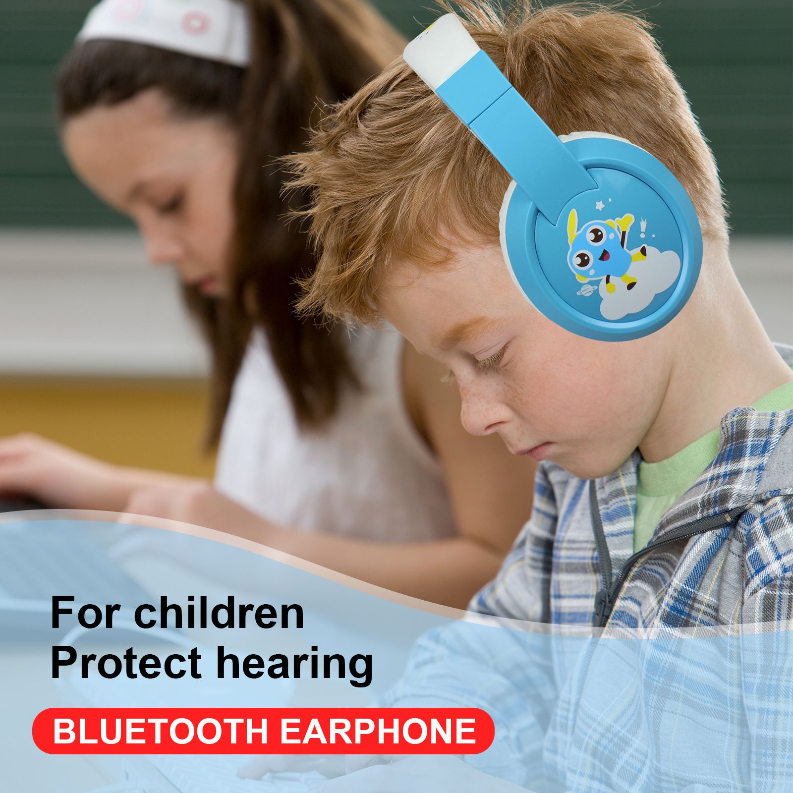 HXSJ-VT02-Wireless-Headphone-Children-Bluetooth-50-BluePink-TF-Card-Supported-Bulit-in-Microphone-He-1766652