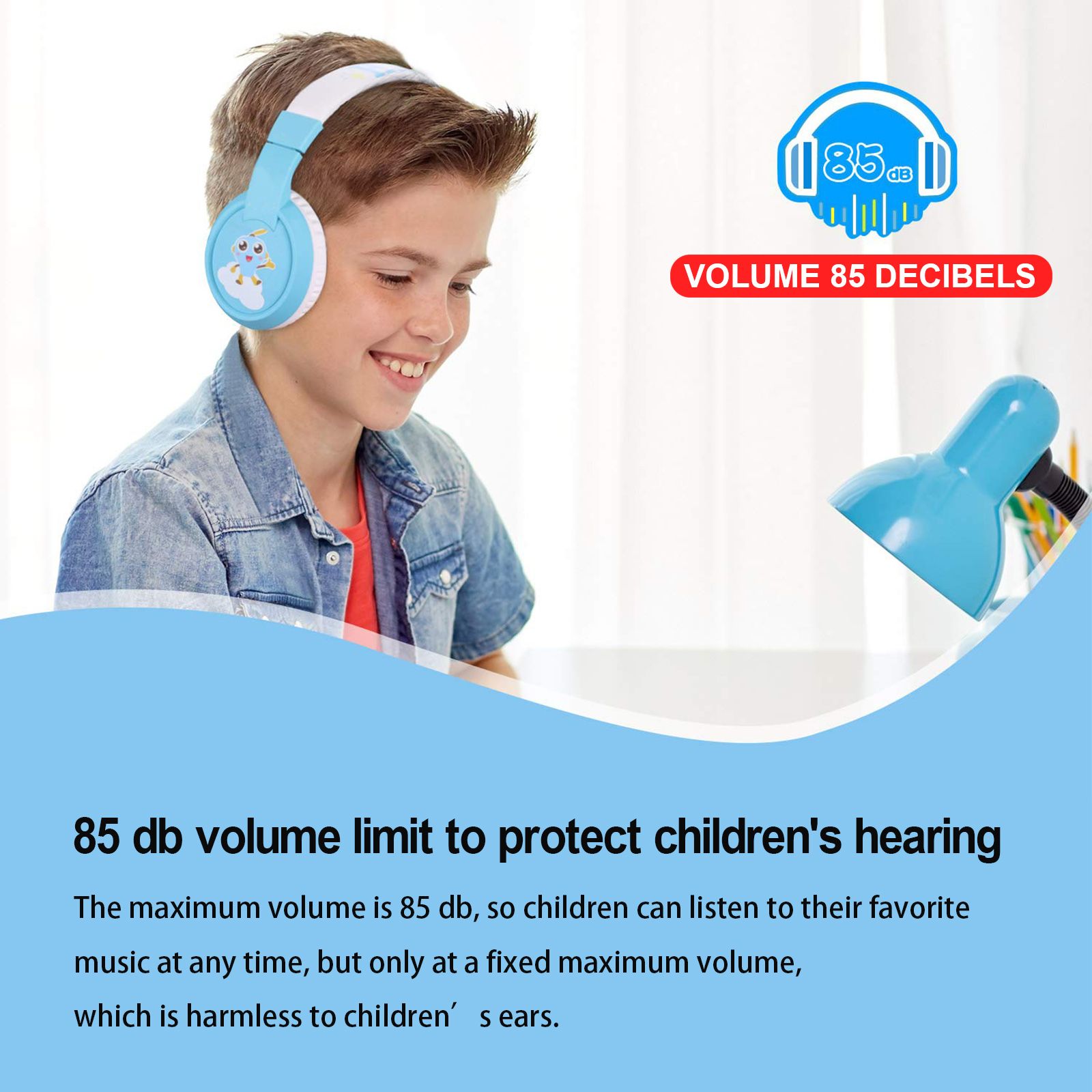 HXSJ-VT02-Wireless-Headphone-Children-Bluetooth-50-BluePink-TF-Card-Supported-Bulit-in-Microphone-He-1766652