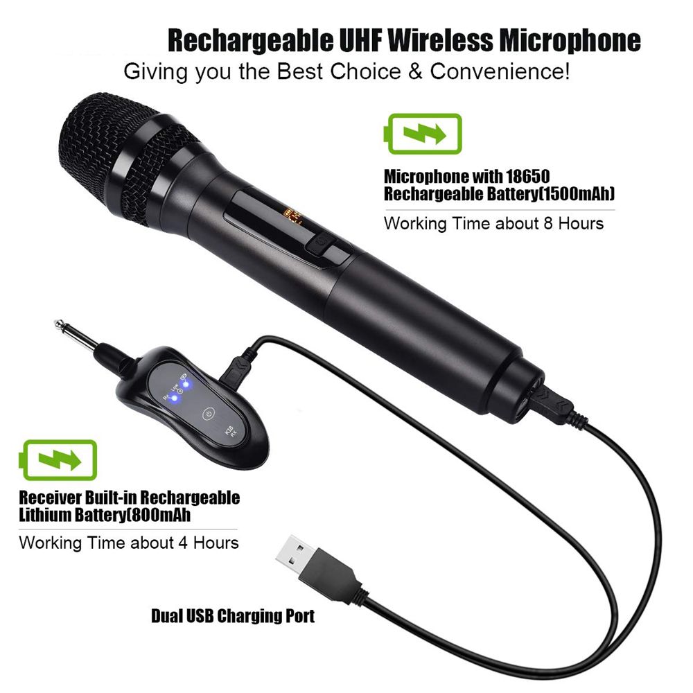 K18-Microphone-Handheld-Wireless-Connection-Long-Battery-life-UHF-Mic-Microphone-Outdoor-Karaoke-Rec-1712345