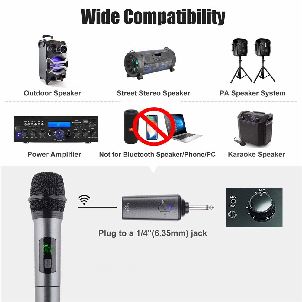 K380D-Microphone-Professional-Handheld-Wireless-UHF-Microphone-System-with-Portable-Receiver-14-Outp-1713873