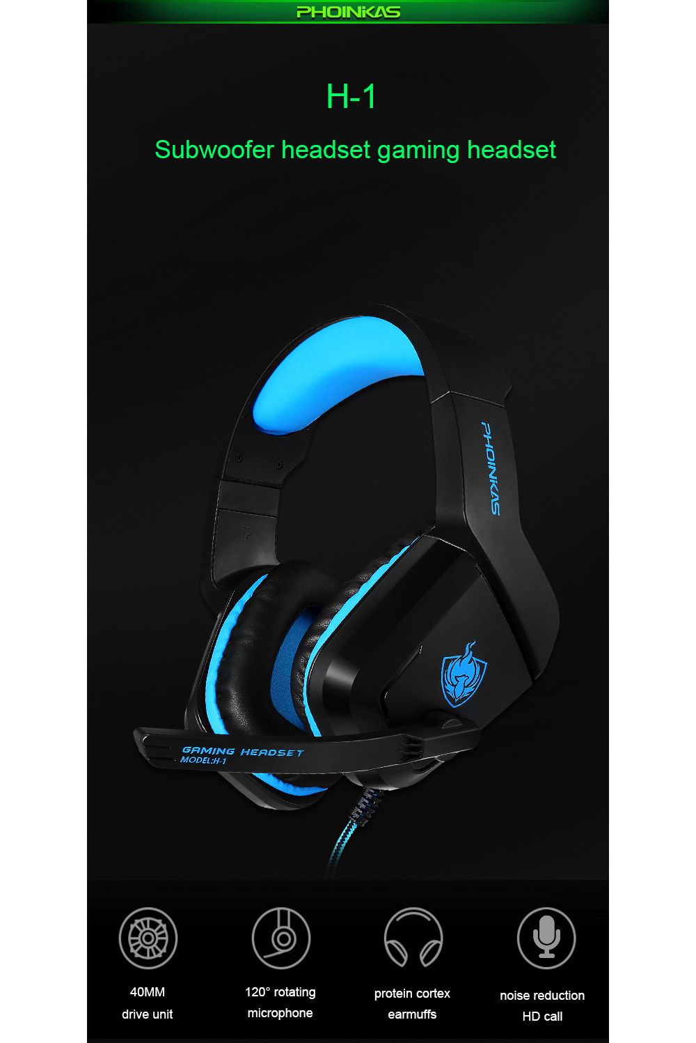 PHOINIKAS-H-1-Gaming-Headset-40MM-Drive-Unit-Comfortable-design-Stereo-sound-120deg-rotating-microph-1755232