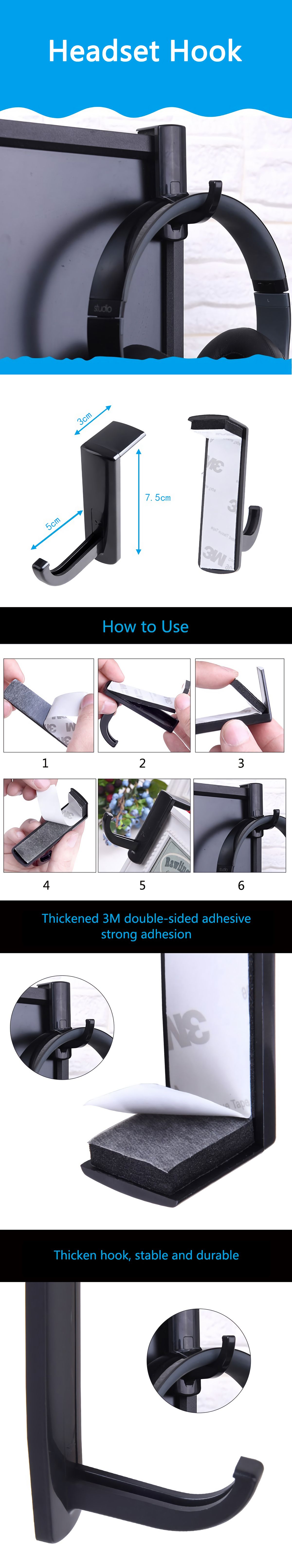 Portable-Headset-Wall-Hook-Universal-Headphone-Hanger-PC-Monitor-Earphone-Stand-Rack-1665482