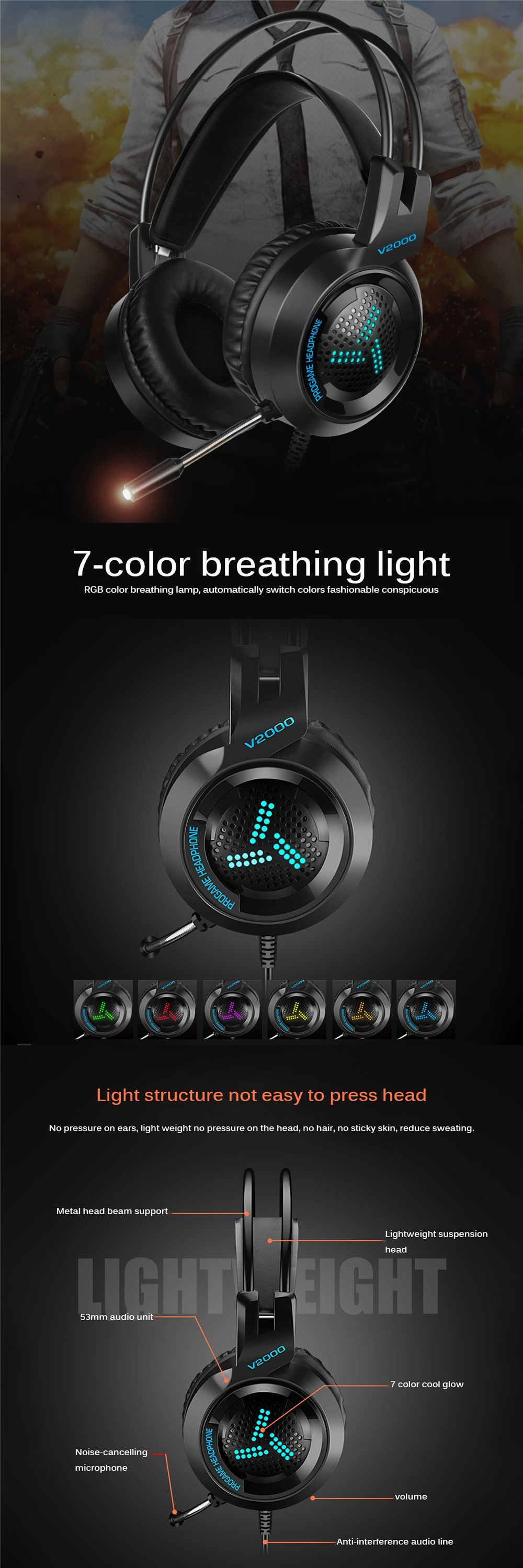 V2000-Game-Headset-71-Stereo-Surround-Sound-LED-Colorful-Gaming-Headphone-with-Mic-for-Xbox-1-PS4-Co-1720601