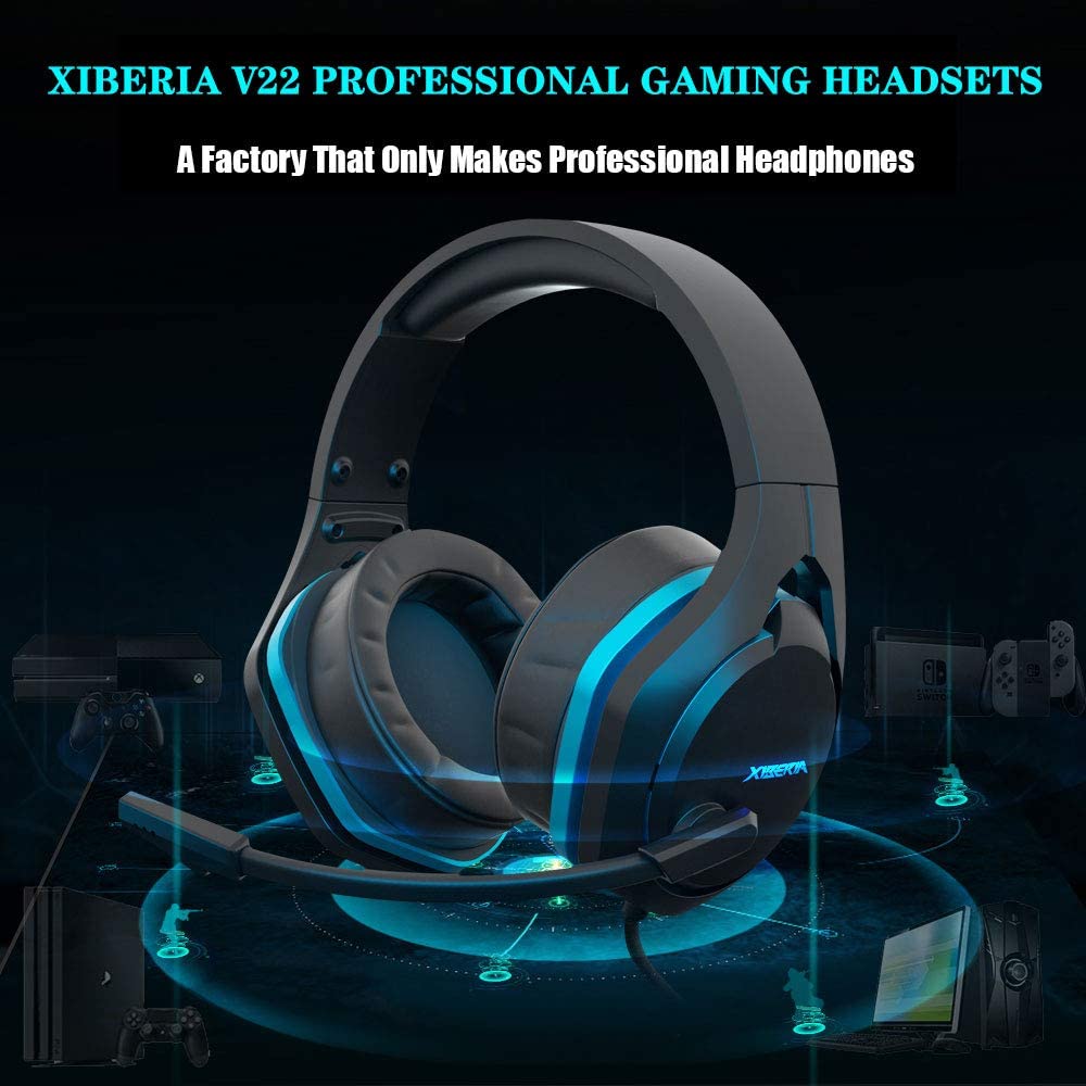 XIBERIA-V22-Gaming-Headset-USB-Wired-71-Channel-Professional-Headphone-with-Mic-and-LED-Light-for-Co-1708472