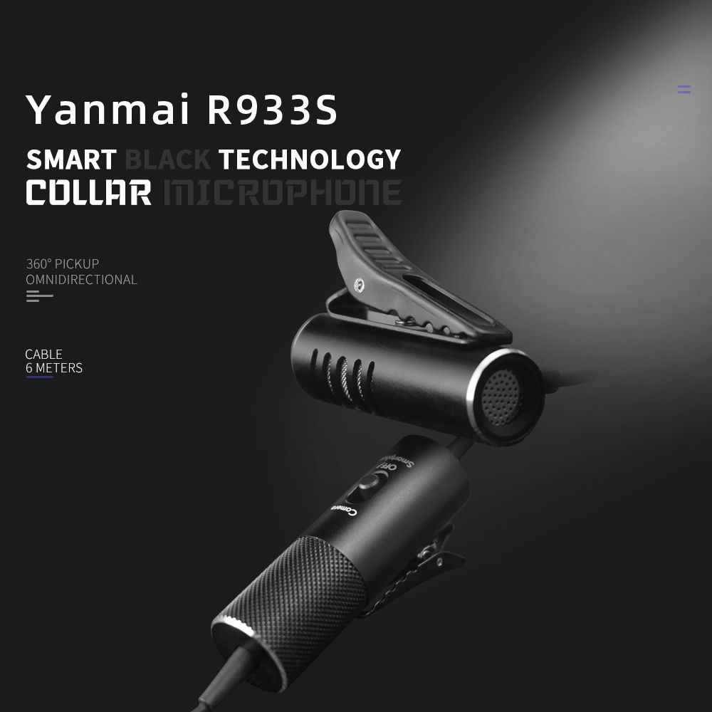 Yanmai-R933S-Clip-on-Type-Lavalier-Omnidirectional-Condenser-Microphone-35mm-Mini-Microphone-for-Cam-1473041