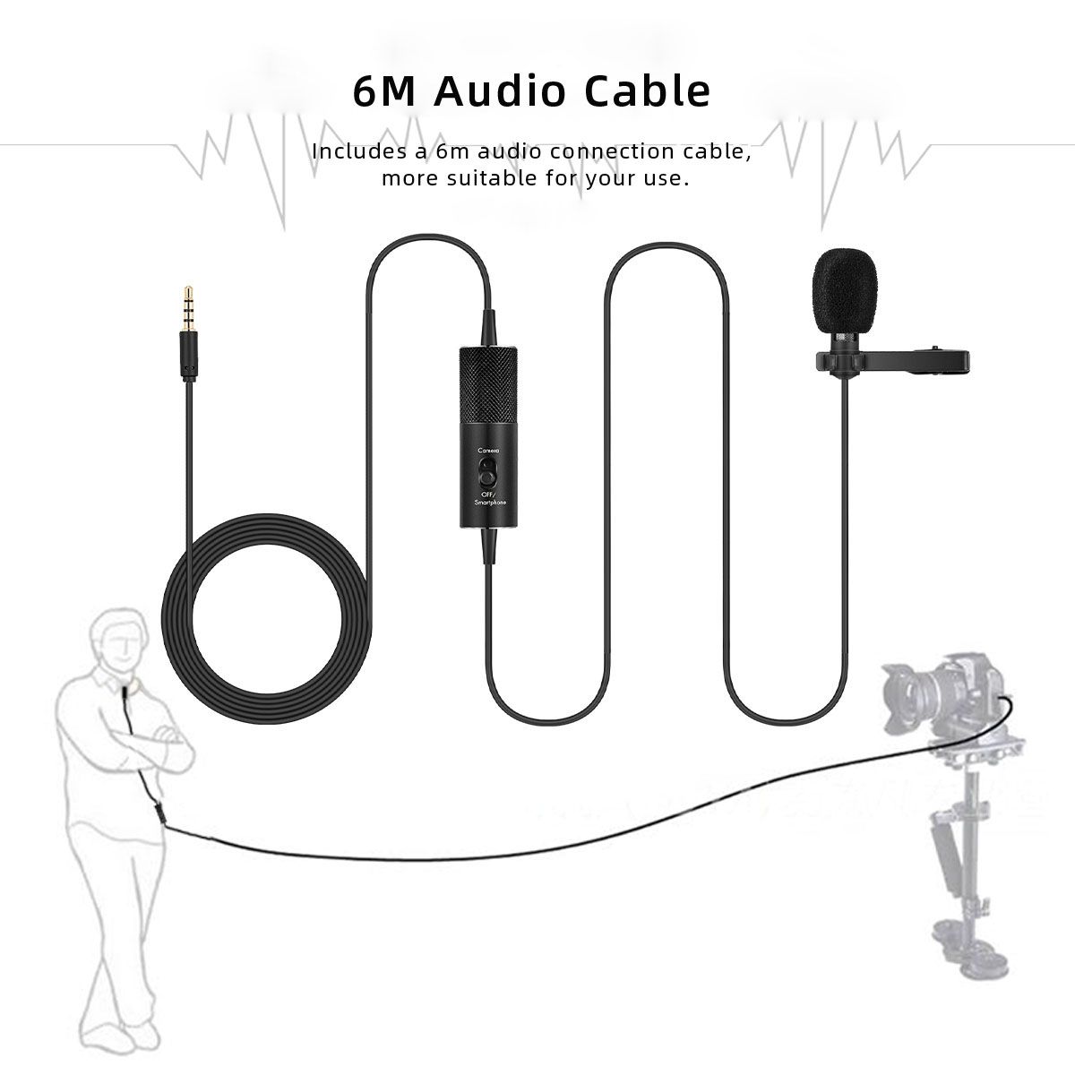 Yanmai-R955S-Clip-on-Type-Lavalier-Omnidirectional-Condenser-Microphone-35mm-Mini-Microphone-for-Cam-1473126