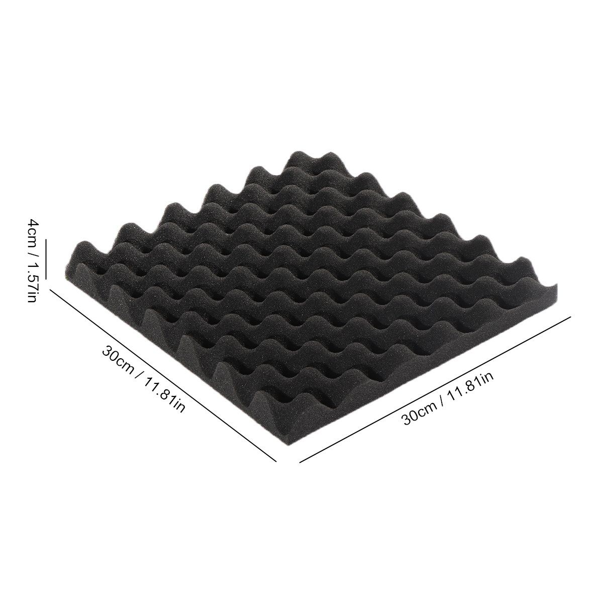 12PcsSet-Studio-Acoustic-Foam-Panels-Tile-Sound-Insulation-Proofing-30x30x4cm-1731451