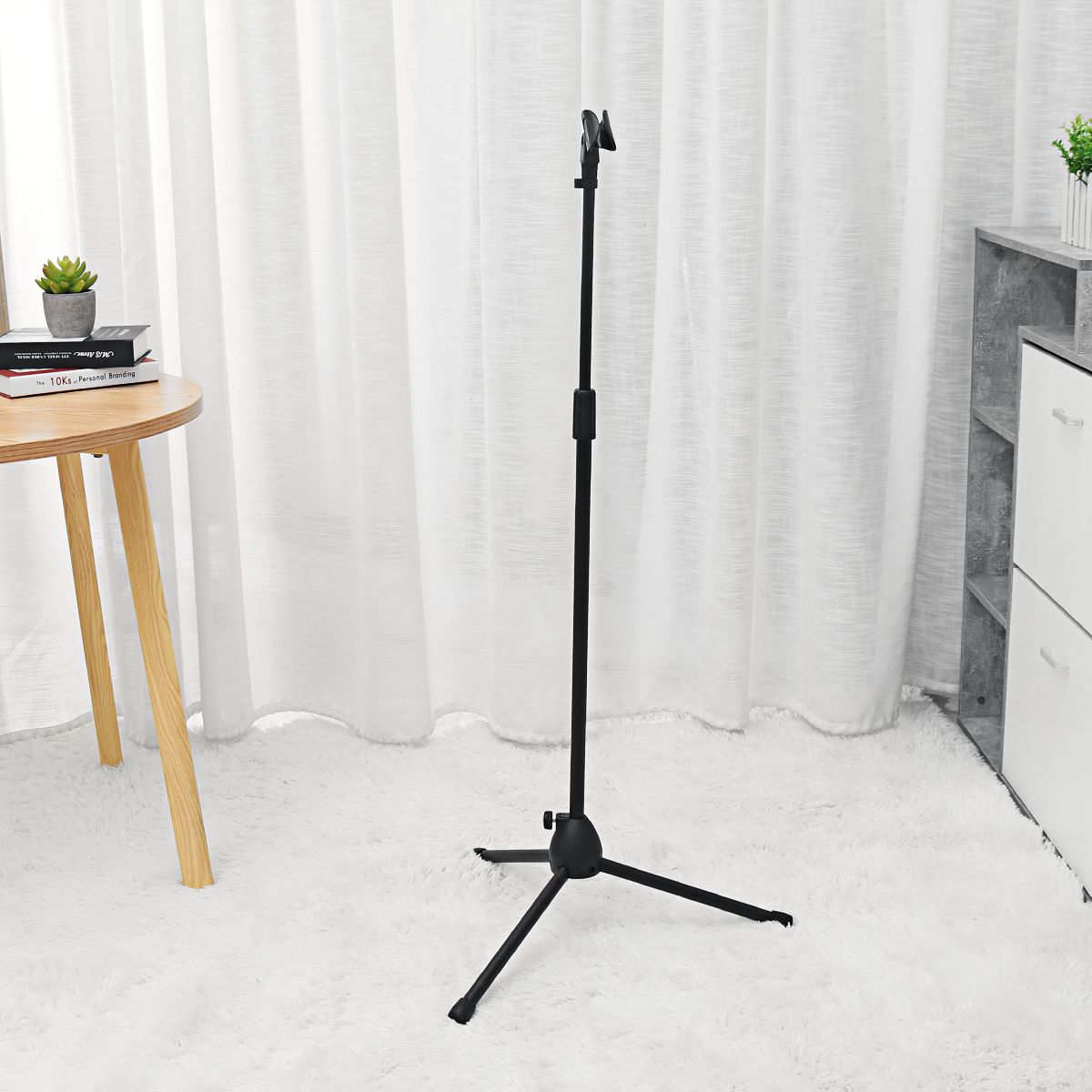 150cm-Microphone-Stand-Holder-Boom-Arm-Height-Angle-Adjustable-with-Tripod-Base-1700088