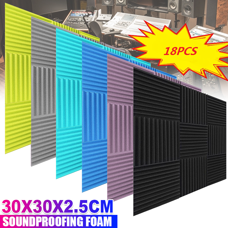 18-Pcs-Soundproofing-Wedges-Acoustic-Panels-Tiles-Insulation-Closed-Cell-Foams-1737777