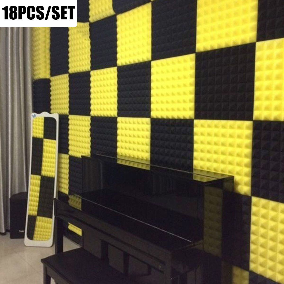 18-Pcs-Soundproofing-Wedges-Acoustic-Panels-Tiles-Insulation-Closed-Cell-Foams-1737777