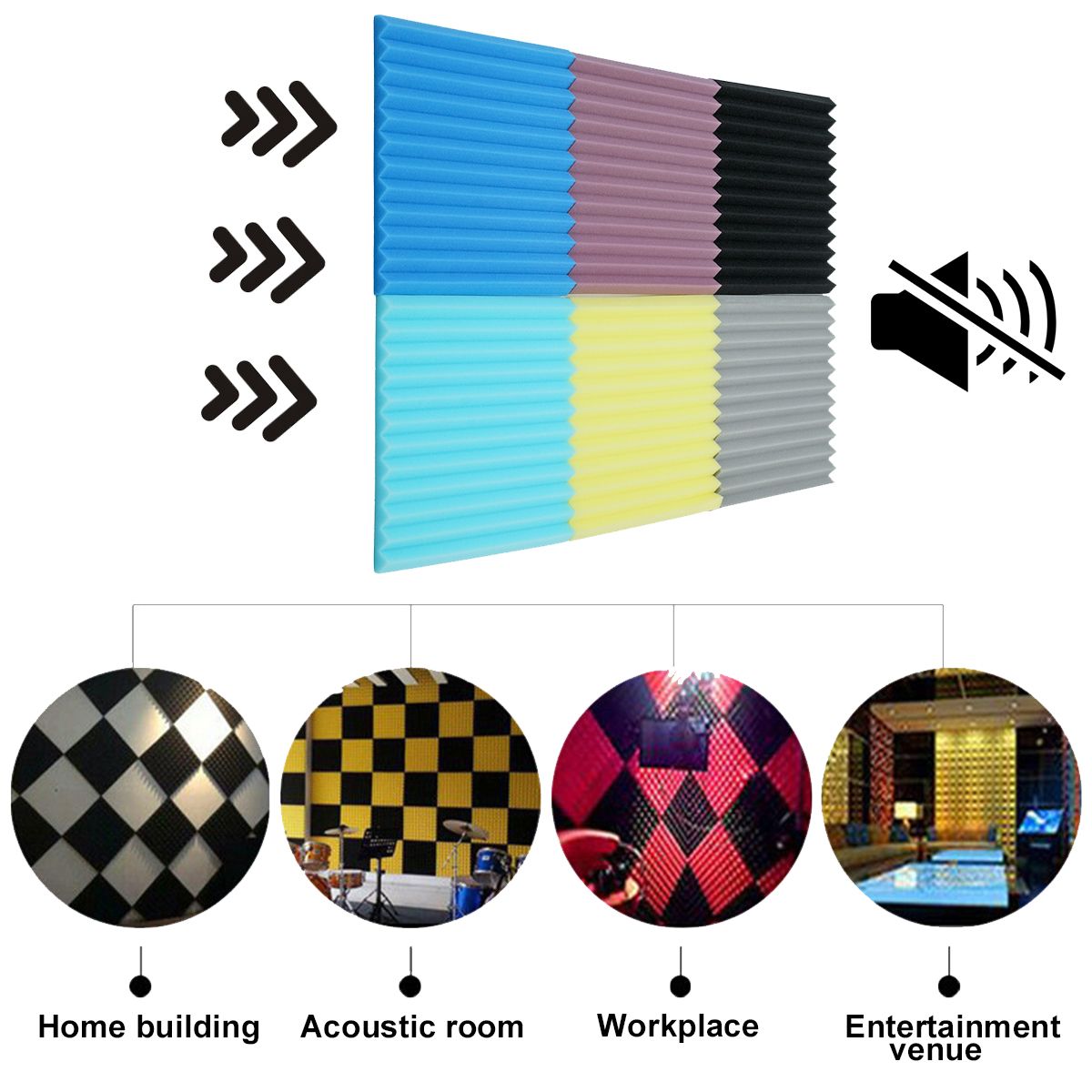 18-Pcs-Soundproofing-Wedges-Acoustic-Panels-Tiles-Insulation-Closed-Cell-Foams-1737777