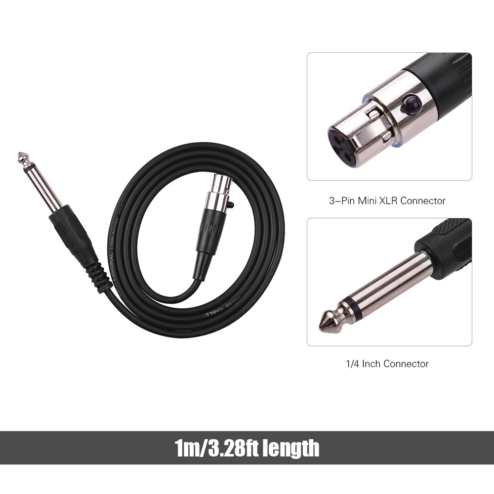 1M-3-Pin-Mini-XLR-Connetor-to-635mm-Audio-Mic-Cable-for-Microphone-Amplifiers-Audio-Mixer-Speaker-1596709