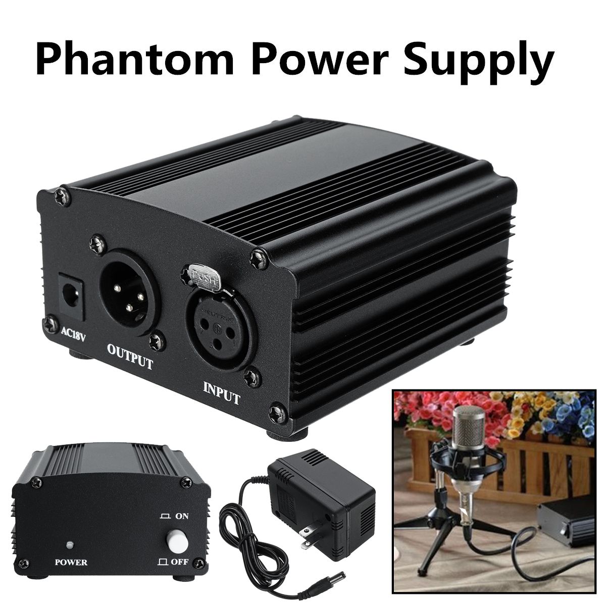 48V-Phantom-Power-15m-Power-Cable-Low-noise-for-Audio-Condenser-Microphone-Recording-Equipment-1452795