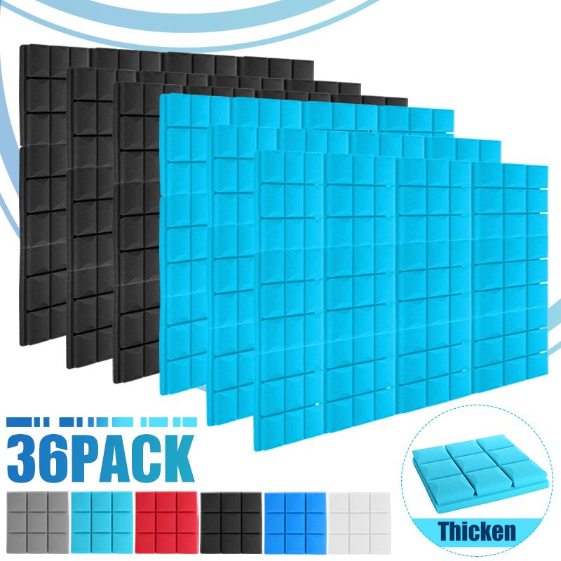 6Pcs-27x27x4-Acoustic-Panels-Tiles-Studio-Soundproofing-Isolation-Wedge-Sponge-Foam-1749838