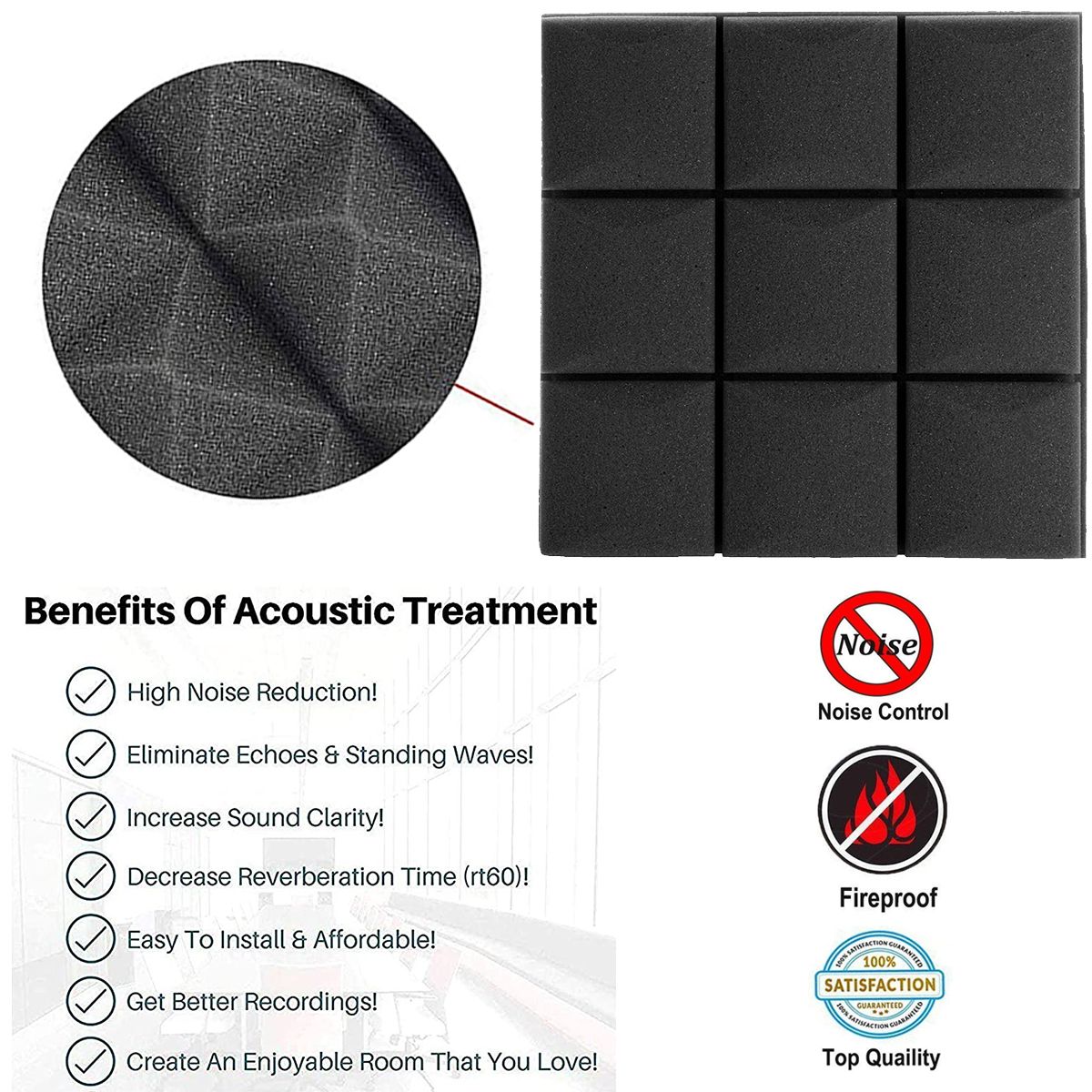 6Pcs-27x27x4-Acoustic-Panels-Tiles-Studio-Soundproofing-Isolation-Wedge-Sponge-Foam-1749838